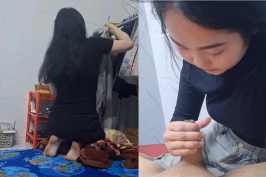 Bạn thân tận tụy oral dù đã có người yêu