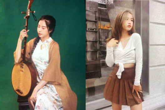 Em xinh vừa đàn vừa thổi kèn cho người yêu